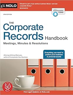 Corporate Records Handbook, The: Meetings, Minutes & Resolutions (English Edition)